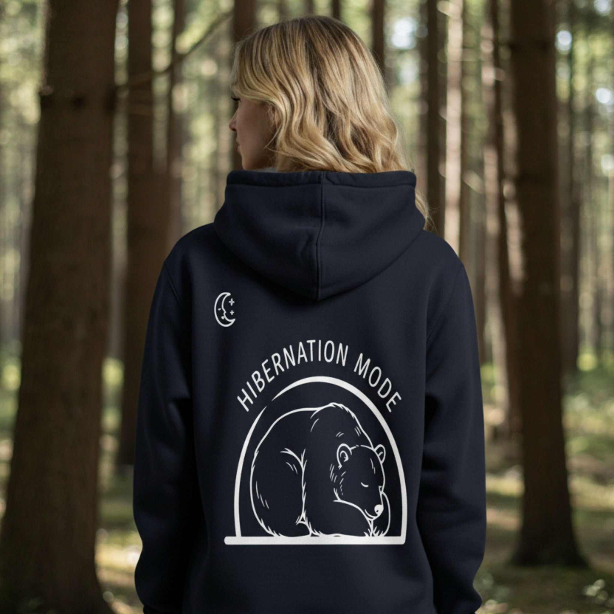 Hibernation Mode Hoodie | Minimalist Bear Hoodie | Cosy Unisex Hoodie | BELNIVON